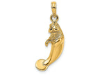 FJC Finejewelers 14k Yellow Gold 3d Manatee Charm