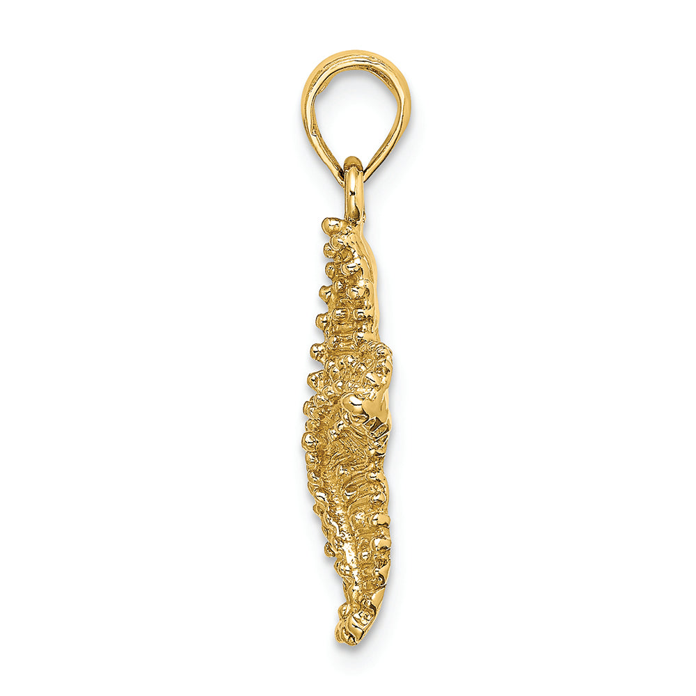 FJC Finejewelers 14k Yellow Gold Starfish with Beaded Texture Charm