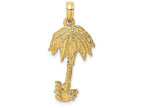 FJC Finejewelers 14k Yellow Gold Single Palm Tree Charm