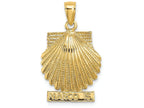 FJC Finejewelers 14k Yellow Gold Marco Island Under Scallop Shell Charm