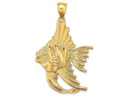 FJC Finejewelers 14k Yellow Gold Large Angelfish Charm
