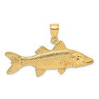 FJC Finejewelers 14k Yellow Gold 3d Snook Fish Charm