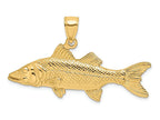 FJC Finejewelers 14k Yellow Gold 3d Snook Fish Charm