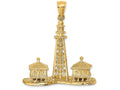 FJC Finejewelers 14k Yellow Gold 3d Sanibel Island Lighthouse Bldg Charm