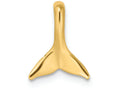 FJC Finejewelers 14k Yellow Gold Mini Whale Tail Charm with Hidden Bail
