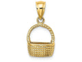 FJC Finejewelers 14k Yellow Gold Basket Charm Flat Back