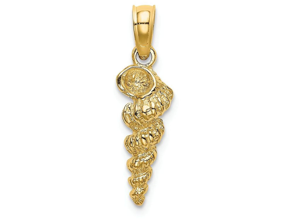 FJC Finejewelers 14k Yellow Gold 3d Mini Common Wentletrap Shell Charm