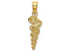 FJC Finejewelers 14k Yellow Gold 3d Mini Common Wentletrap Shell Charm