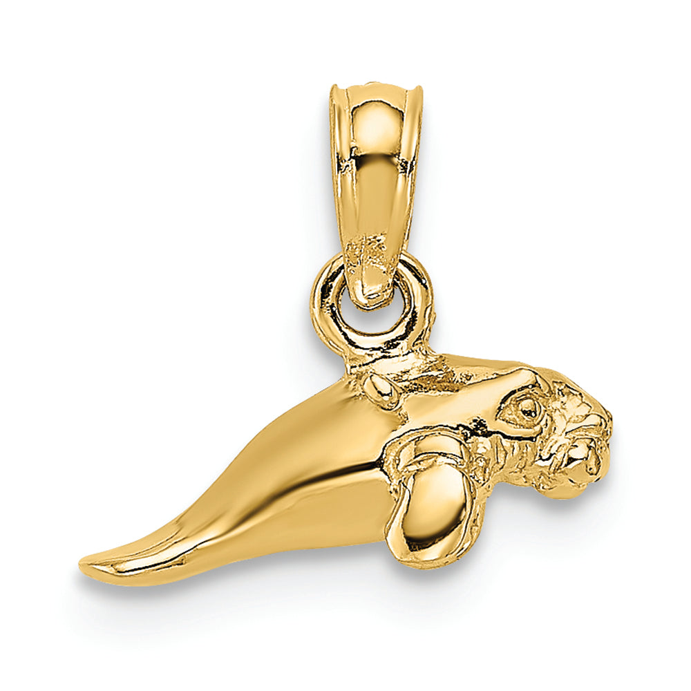 FJC Finejewelers 14k Yellow Gold 3d Mini Manatee Charm