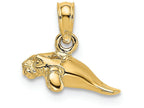 FJC Finejewelers 14k Yellow Gold 3d Mini Manatee Charm