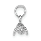 FJC Finejewelers 14k White Gold 3d Mini Manatee Charm