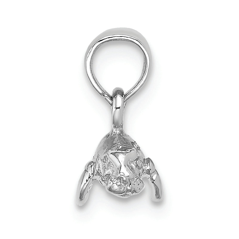 FJC Finejewelers 14k White Gold 3d Mini Manatee Charm