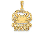 FJC Finejewelers 14k Yellow Gold Outer Banks Under Crab Charm