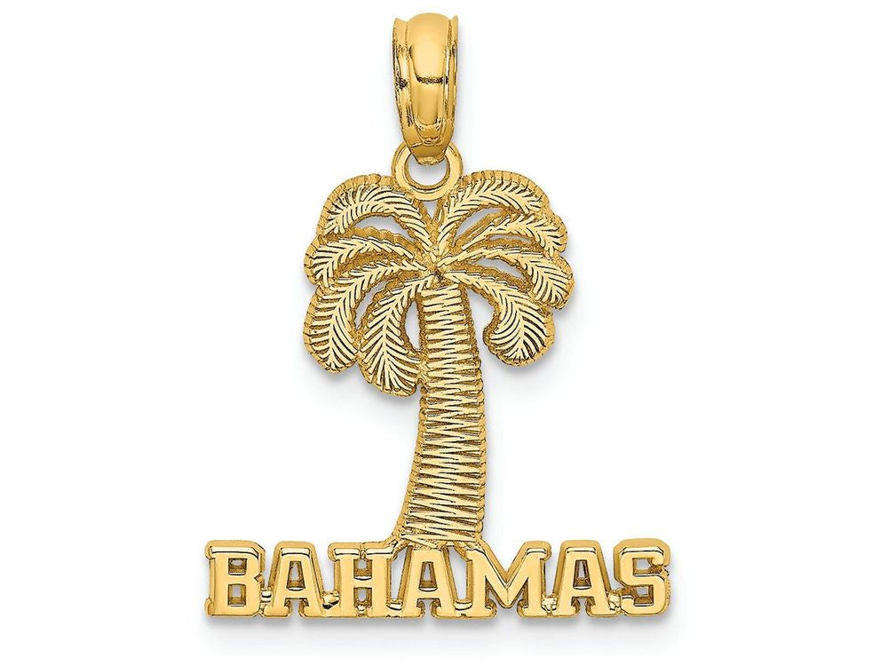 FJC Finejewelers 14k Yellow Gold Bahamas Under Palm Tree Charm