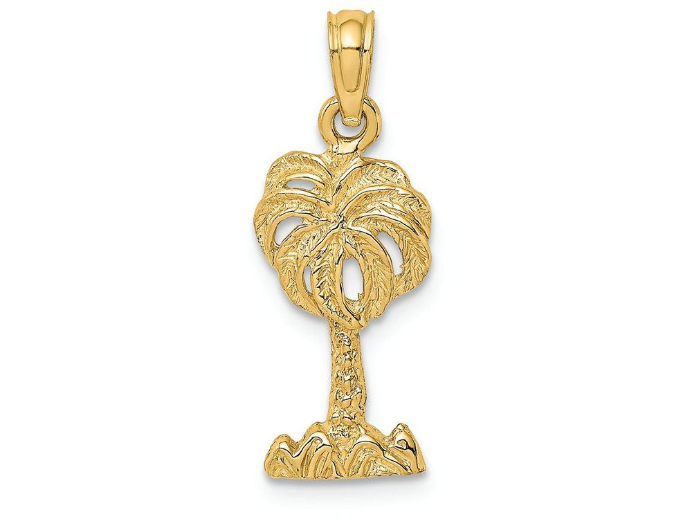 FJC Finejewelers 14k Yellow Gold Palm Treecharm Charm