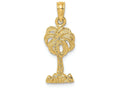 FJC Finejewelers 14k Yellow Gold Palm Treecharm Charm