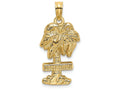 FJC Finejewelers 14k Yellow Gold St. Martin On Palm Tree Charm