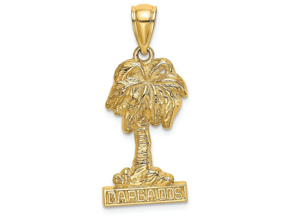 FJC Finejewelers 14k Yellow Gold Barbados Under Palm Tree Charm
