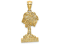 FJC Finejewelers 14k Yellow Gold Barbados Under Palm Tree Charm