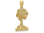 FJC Finejewelers 14k Yellow Gold Barbados Under Palm Tree Charm