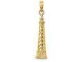 FJC Finejewelers 14k Yellow Gold Cape Hatteras Lighthouse Charm