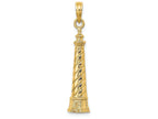 FJC Finejewelers 14k Yellow Gold Cape Hatteras Lighthouse Charm