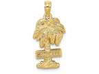 FJC Finejewelers 14k Yellow Gold San Diego On Palm Tree Charm