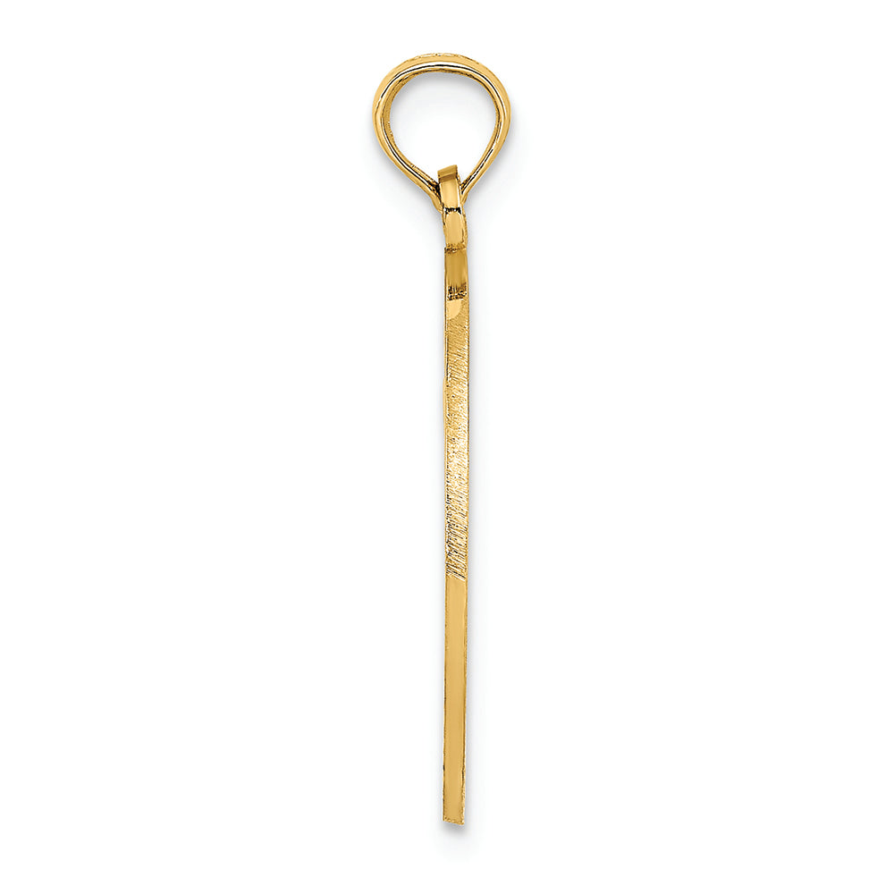 FJC Finejewelers 14k Yellow Gold Key West On Round Frame with Sailboat Center Charm