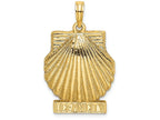 FJC Finejewelers 14k Yellow Gold Ocean City Under Scallop Shell Charm