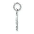 FJC Finejewelers 14k White Gold Solid Polished Horseshoe Charm