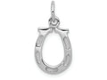 FJC Finejewelers 14k White Gold Solid Polished Horseshoe Charm