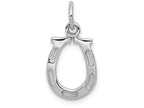 FJC Finejewelers 14k White Gold Solid Polished Horseshoe Charm