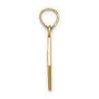 FJC Finejewelers 14k Yellow Gold Caduceus Medical Disc Engraveable Charm