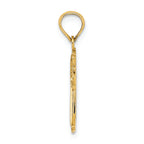 FJC Finejewelers 14k Yellow Gold Cross Inside Cross Charm