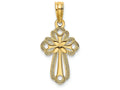FJC Finejewelers 14k Yellow Gold Cross Inside Cross Charm