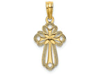FJC Finejewelers 14k Yellow Gold Cross Inside Cross Charm
