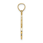 FJC Finejewelers 14k Yellow Gold Cross Inside Crosssolid Charm