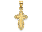 FJC Finejewelers 14k Yellow Gold Cross Inside Crosssolid Charm