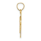 FJC Finejewelers 14k Yellow Gold Cross Inside A Crosssolid Charm