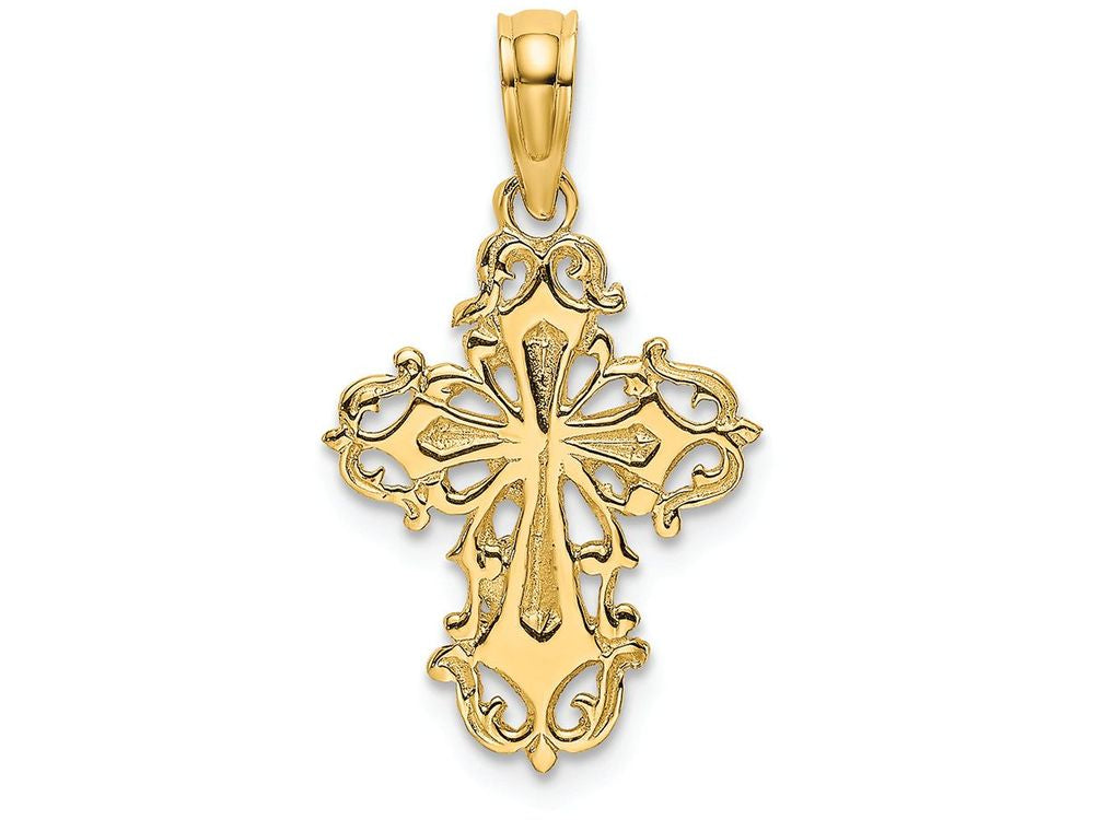FJC Finejewelers 14k Yellow Gold Crossdelicate Charm