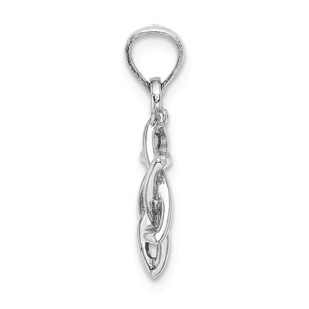 FJC Finejewelers 14k White Gold White Star Of David- Jewish Charm
