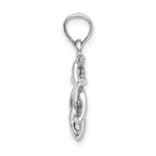 FJC Finejewelers 14k White Gold White Star Of David- Jewish Charm