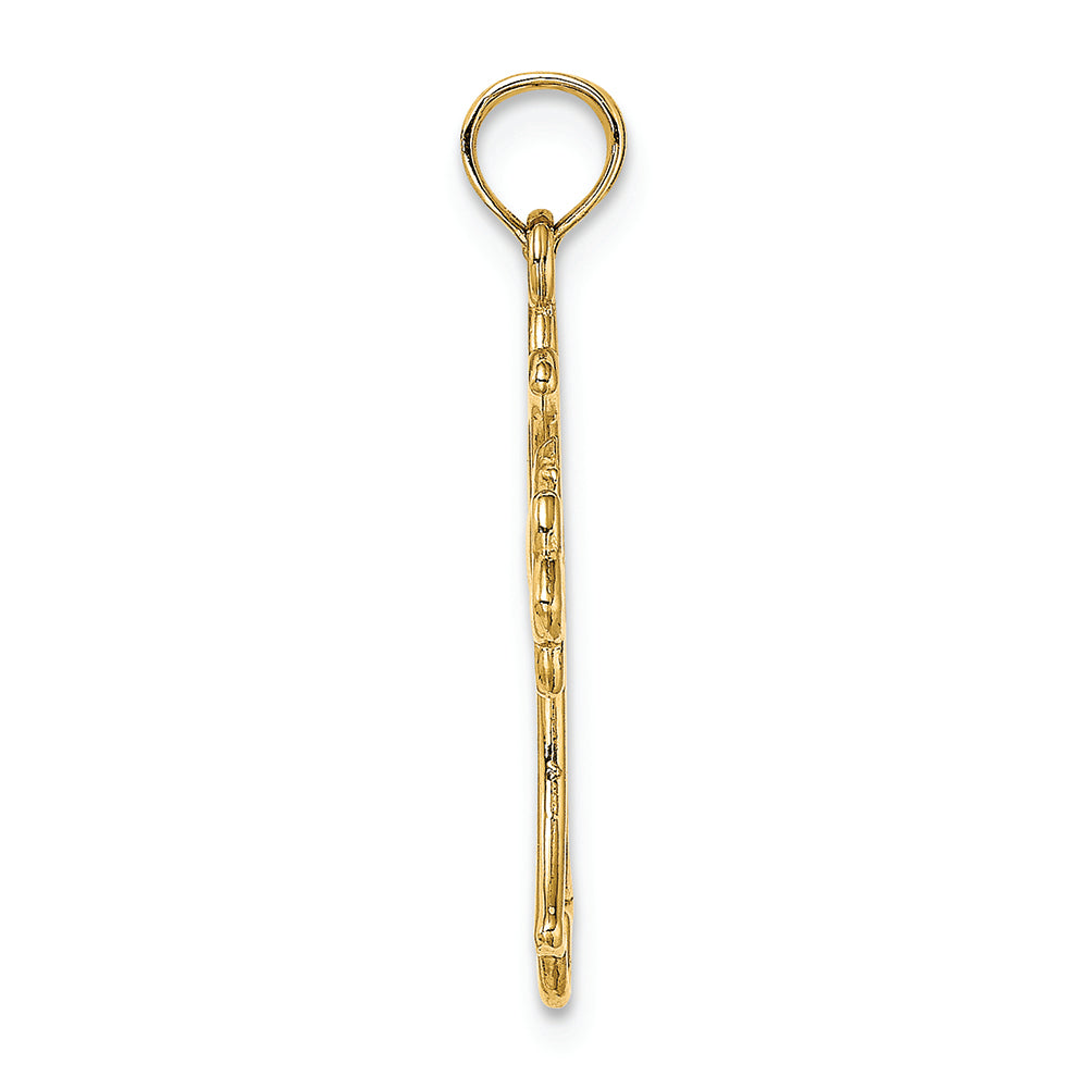FJC Finejewelers 14k Yellow Gold Cross with Dove Center Charm