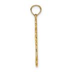 FJC Finejewelers 14k Yellow Gold Cross with Dove Center Charm