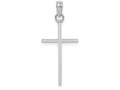 FJC Finejewelers 14k White Gold 3d Stick Cross Charm