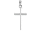 FJC Finejewelers 14k White Gold 3d Stick Cross Charm