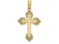 FJC Finejewelers 14k Yellow Gold Cross with Multi Scroll Tips Charm