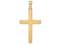 FJC Finejewelers 14k Yellow Gold Beveled Cross with Square Tips Charm