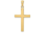 FJC Finejewelers 14k Yellow Gold Beveled Cross with Square Tips Charm
