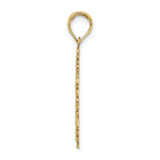 FJC Finejewelers 14k Yellow Gold Cross with Lace Trim Border Charm